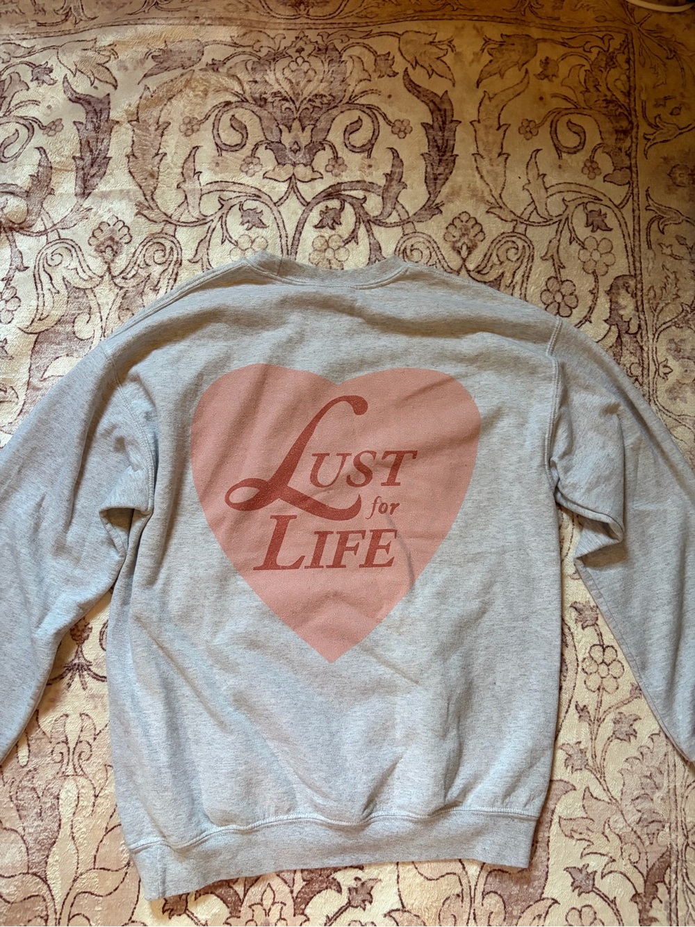 Lana Del Rey Lust for Life Heart Graphic Crewneck Sweatshirt